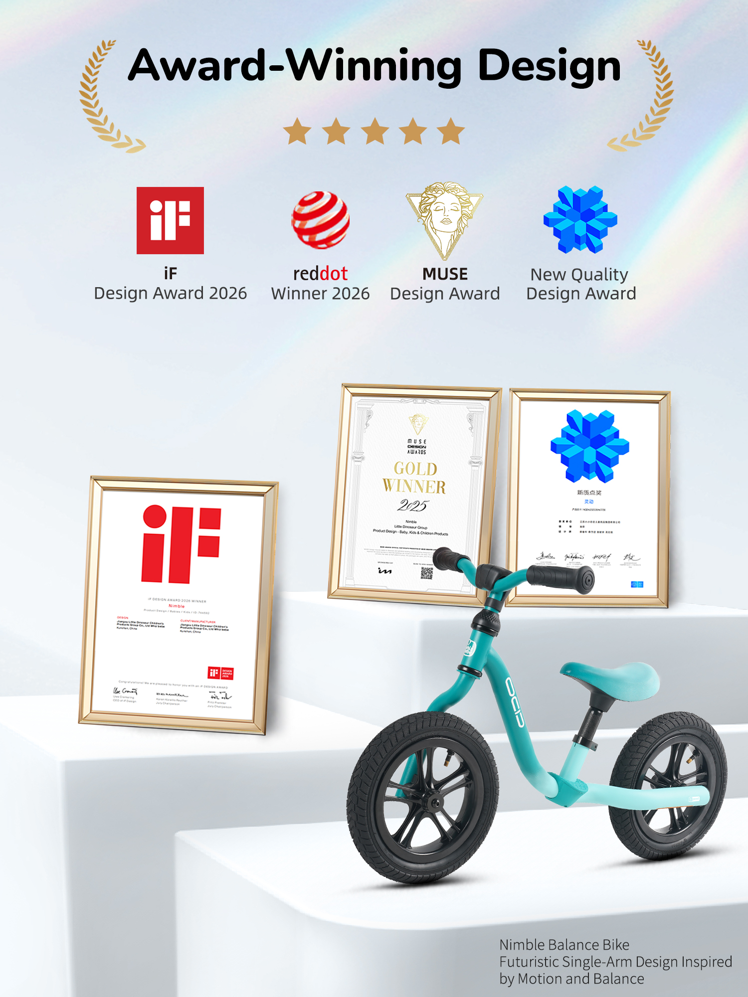 Беговел Whizbebe Nimble Uni-Arm